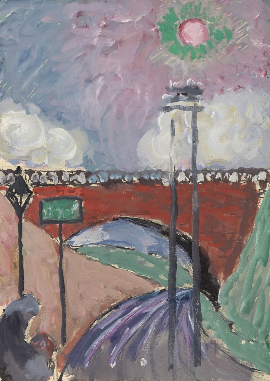 Silta lähellä Lausannea (Pont de Gergovie) tekijältä Marianne von Werefkin