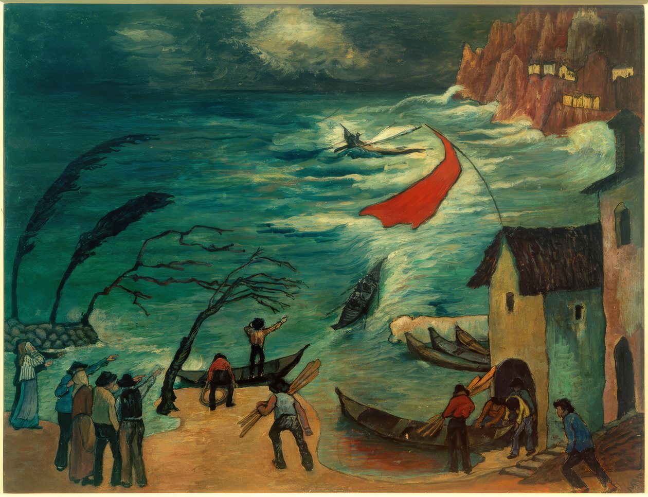 Kalastajat myrskyssä tekijältä Marianne von Werefkin