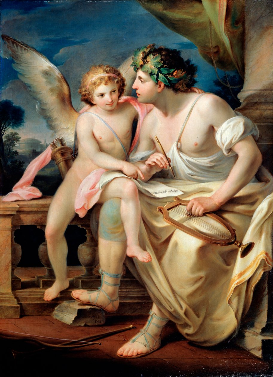 Runoilijoiden inspiraatio, 1785. tekijältä Mariano Rossi