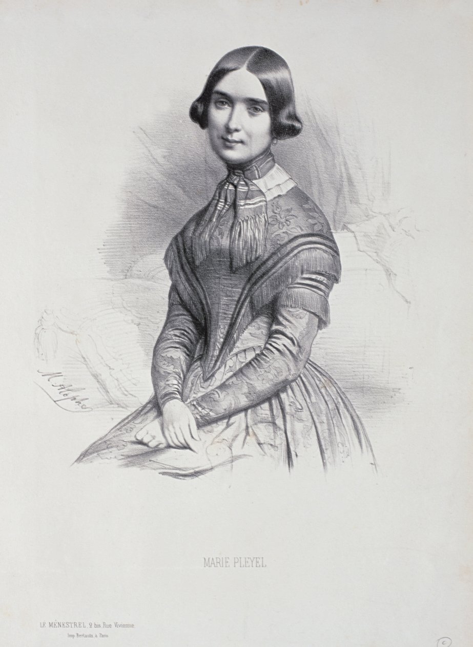 Marie Pleyelin muotokuva (1811-75) tekijältä Marie Alexandre Alophe