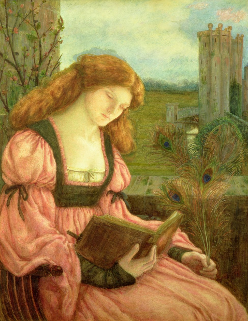 St. Barbara (tempera paperilla) tekijältä Marie Spartali Stillman