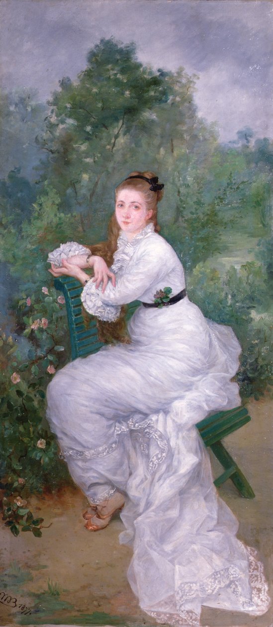Louise puutarhassa tekijältä Marie Bracquemond