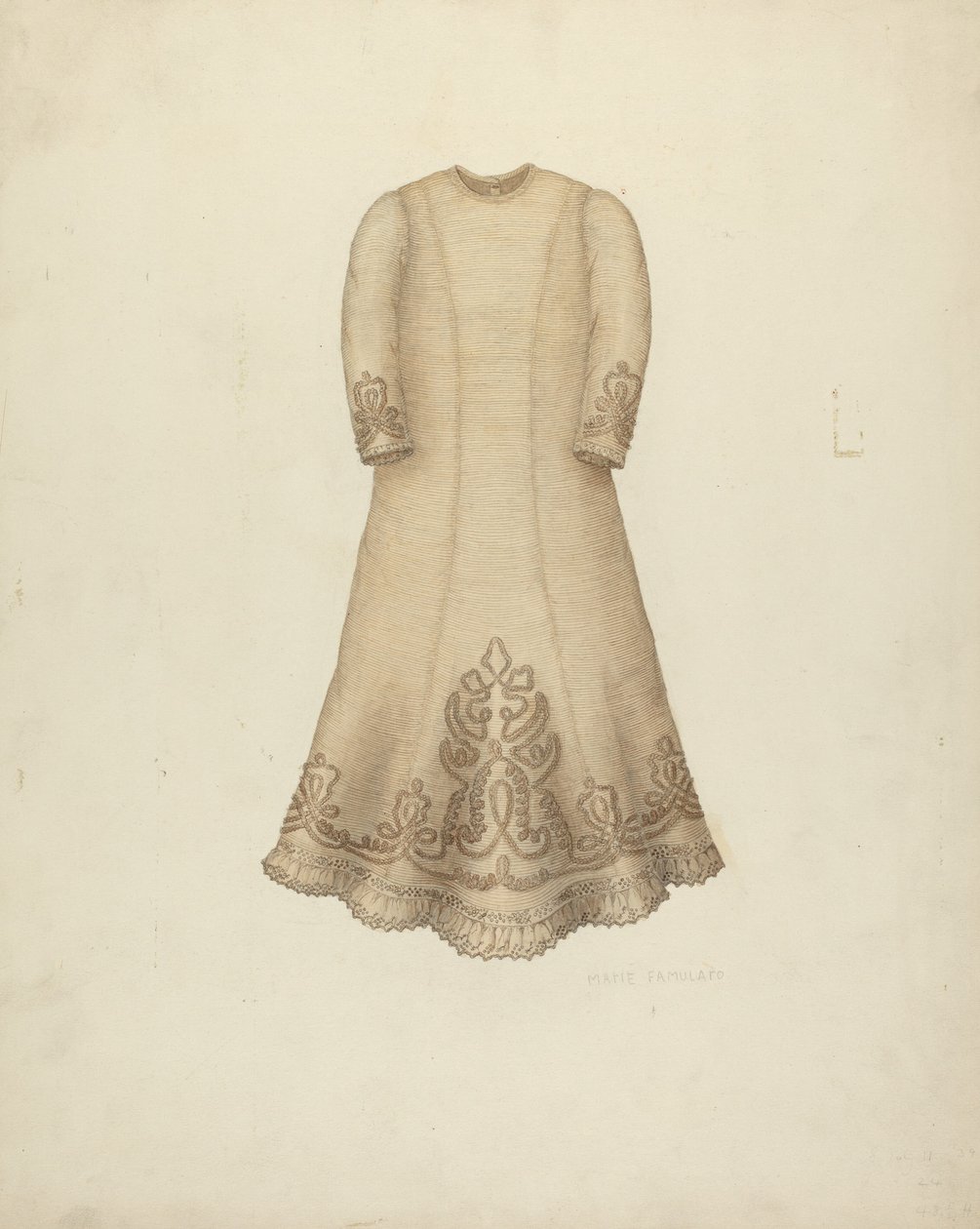Vauvan mekko, c. 1938. tekijältä Marie Famularo