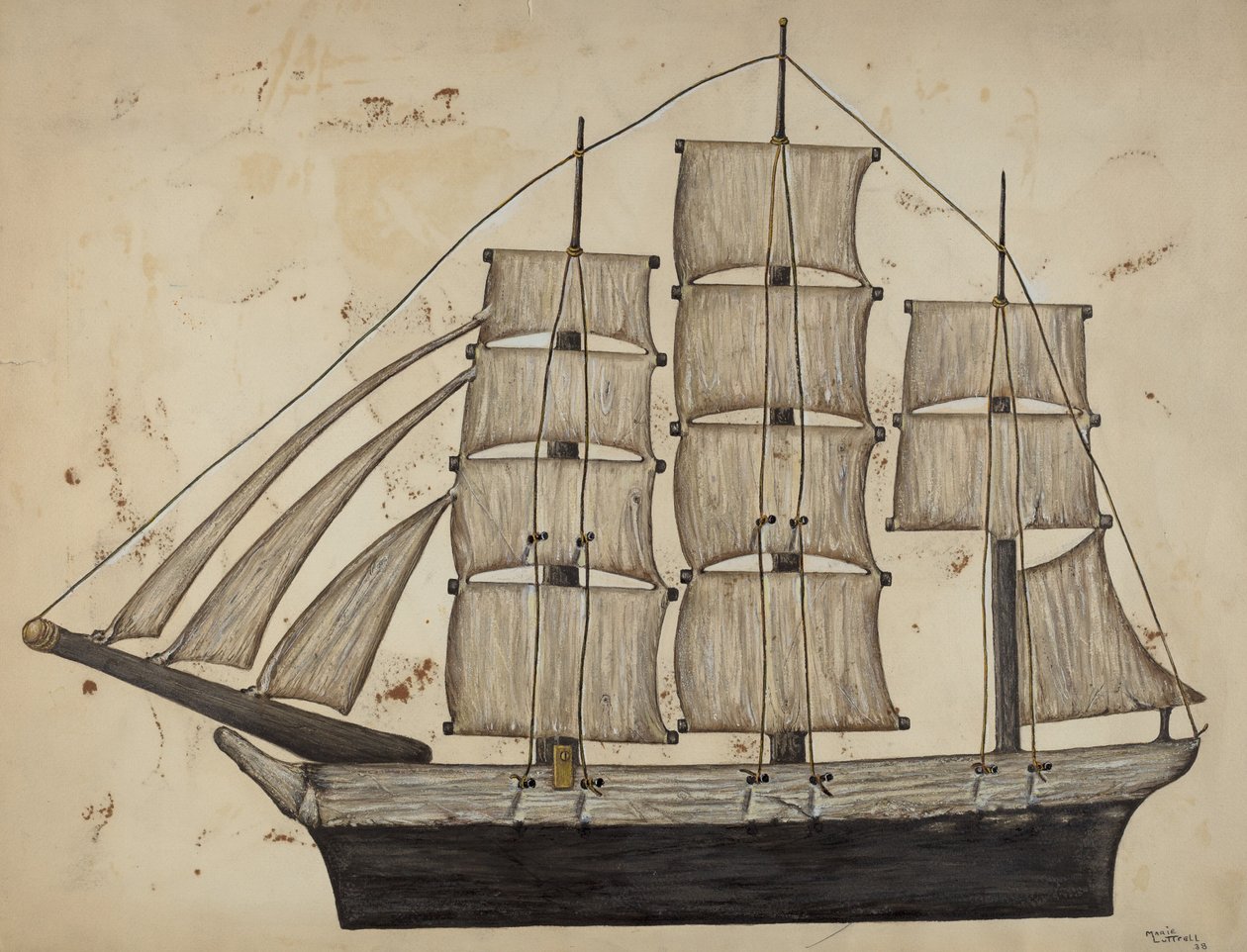 Pa. Saksan laiva, 1938. tekijältä Marie Lutrell