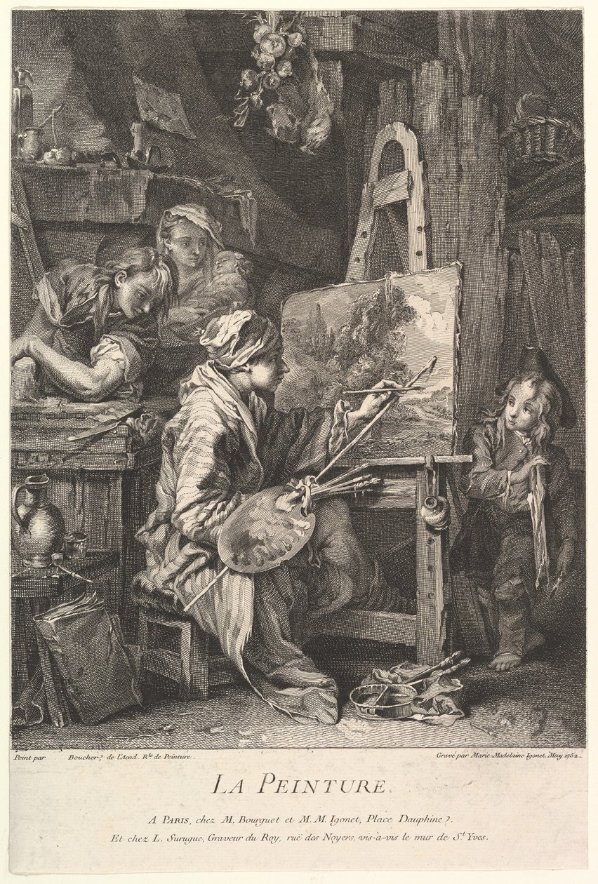 Maalaus, 1752. tekijältä Marie Madeleine Igonet