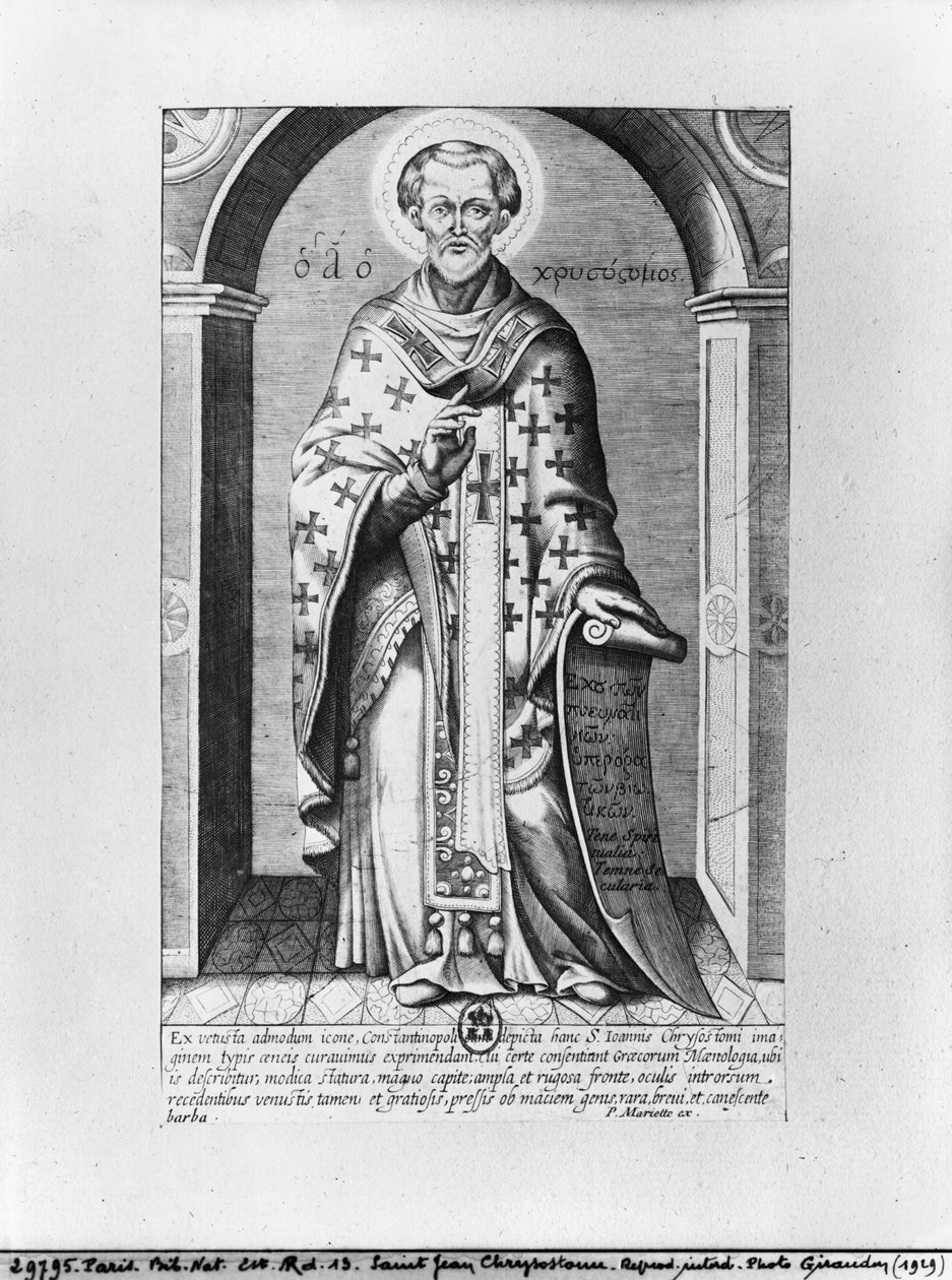 Pyhä Johannes Chrysostomos, 1600-luku tekijältä Mariette P.