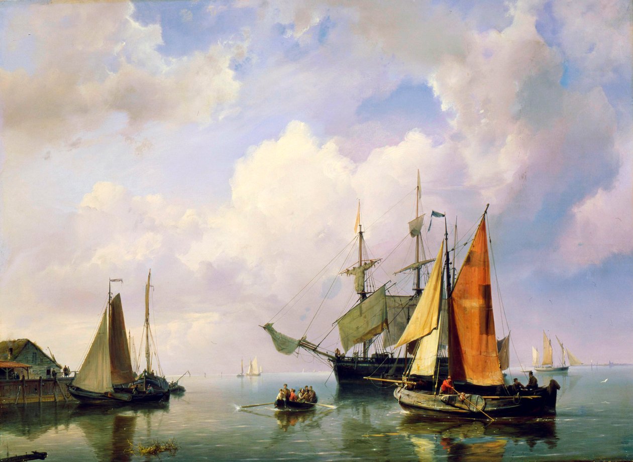 Merimaisema, 1800-luvun puoliväli. tekijältä Marinus Adrianus Koekkoek