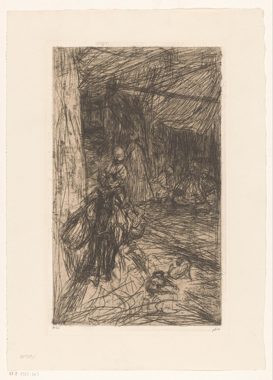 Poika aasilla tekijältä Marius Bauer (signed by artist)