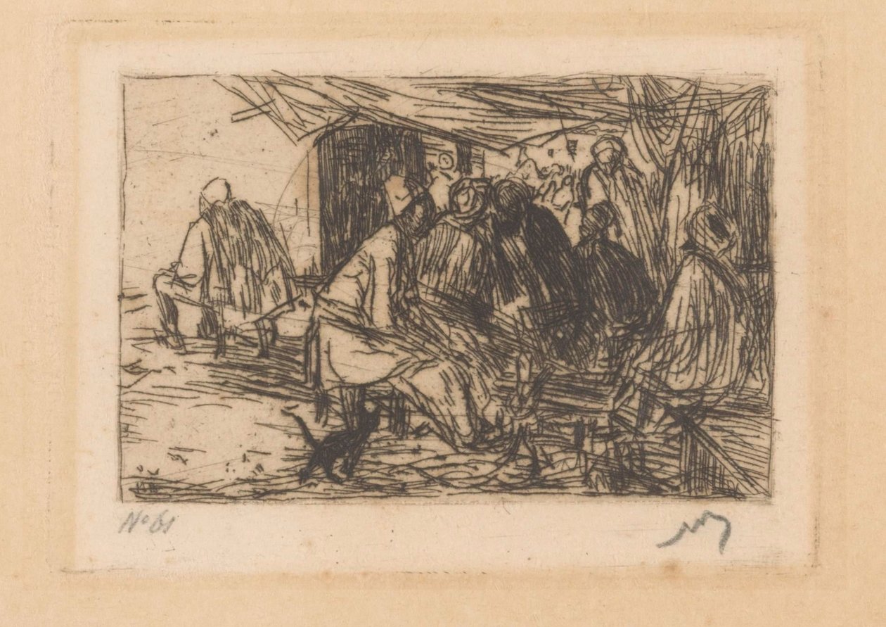 Kahvila Konstantinopolissa tekijältä Marius Bauer (signed by artist)