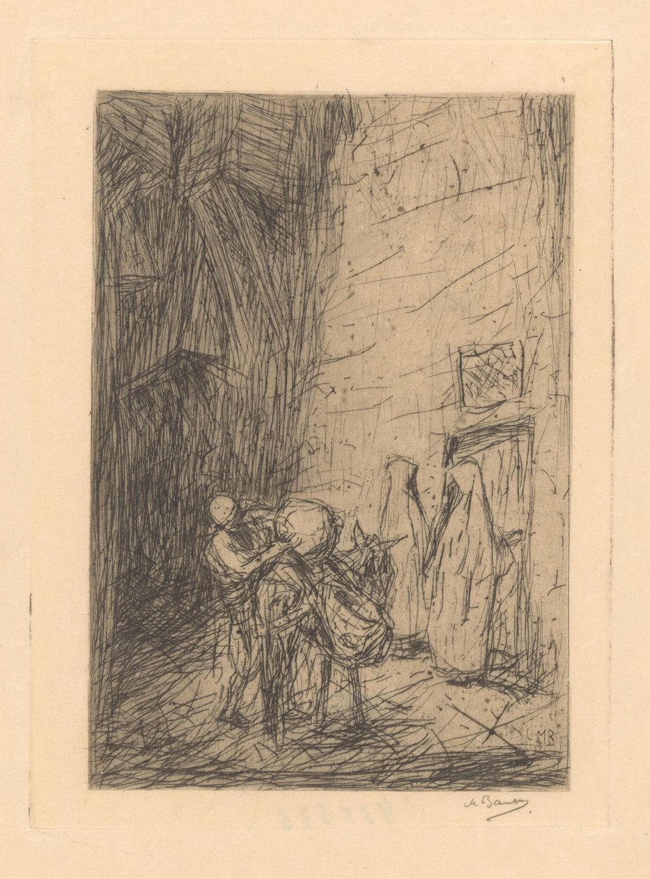 Ottomaanien kauppias tekijältä Marius Bauer (signed by artist)