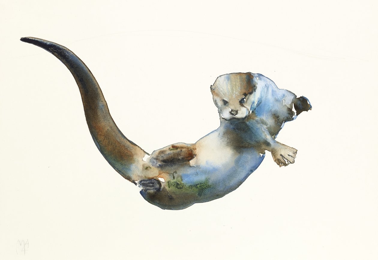 Hunter, 2014, (akvarelli paperille) tekijältä Mark Adlington