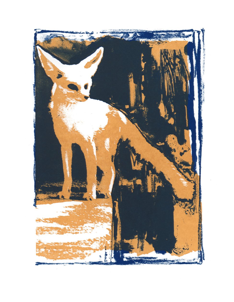 Little Desert Fox, 2015, (silkkipainatus) tekijältä Mark Adlington