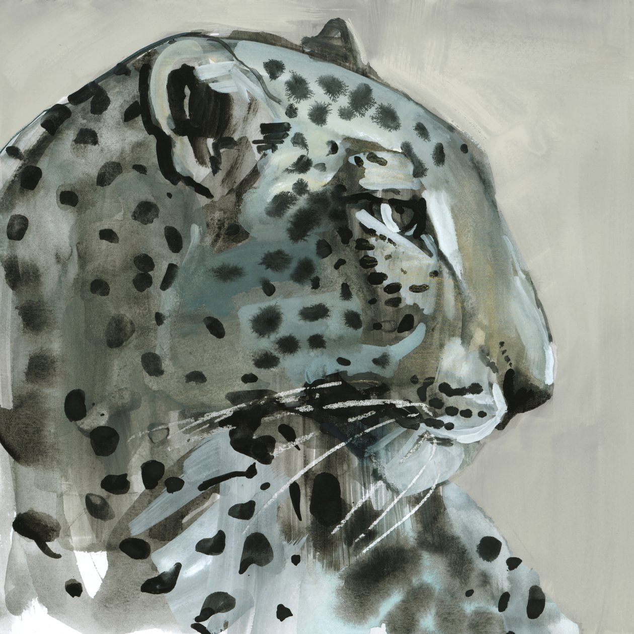 Varjo, 2015, (akvarelli paperille) tekijältä Mark Adlington