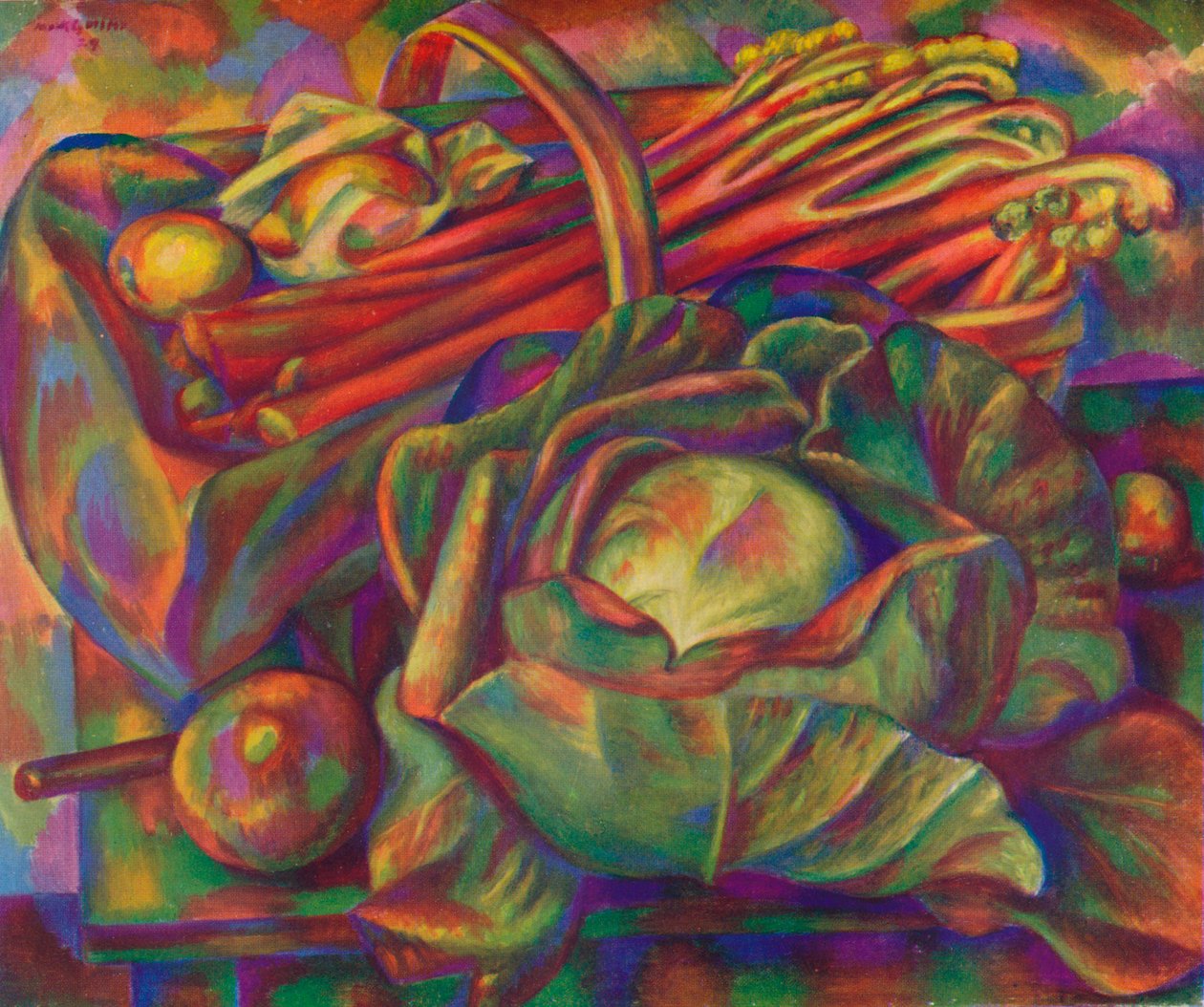 Kaali ja raparperi Savoy Green, 1929 1930 tekijältä Mark Gertler