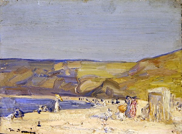 Runswick Bay (öljy paneelille) tekijältä Mark Senior