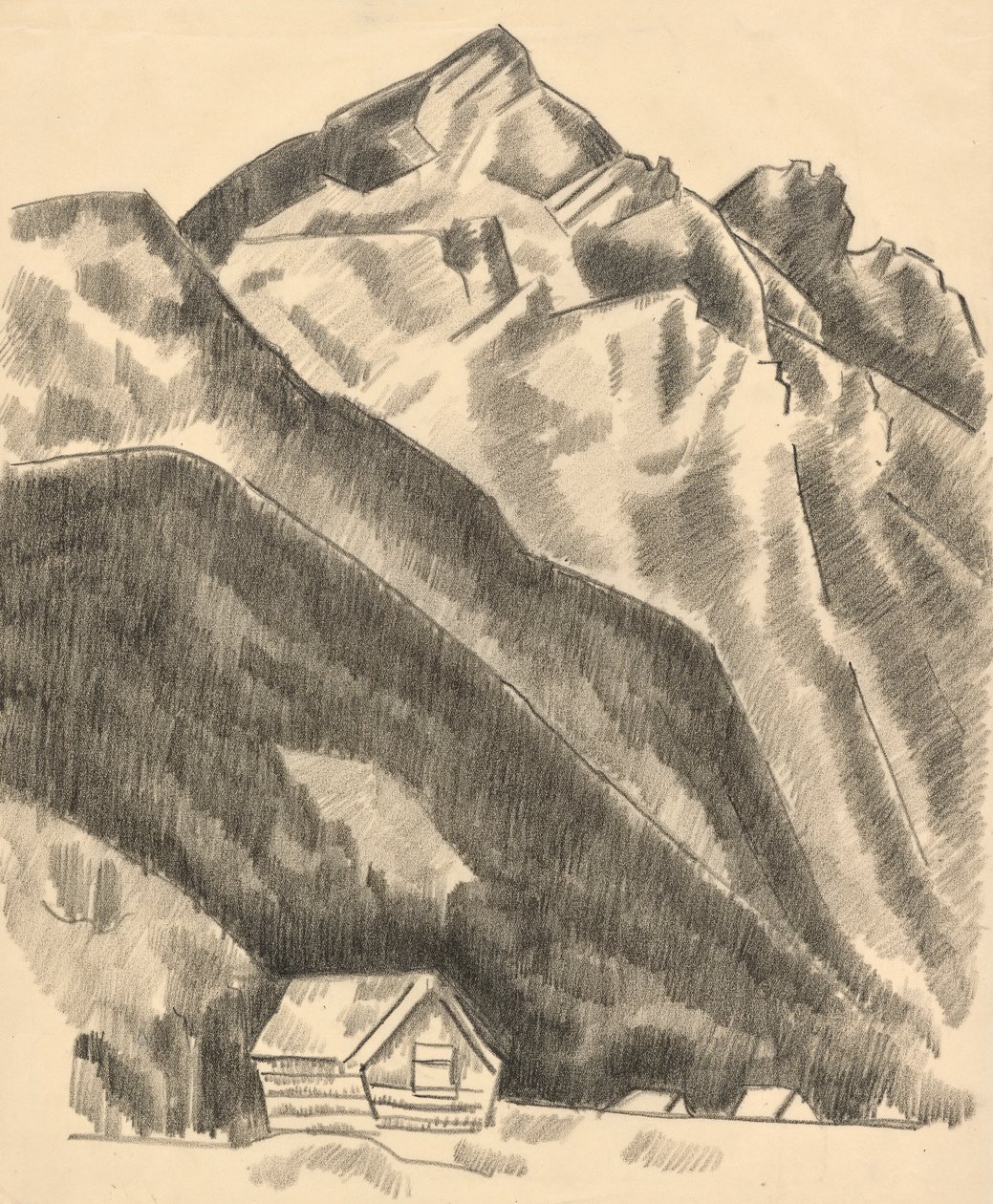 Vuoristomaisema (Garmisch Partenkirchen) tekijältä Marsden Hartley