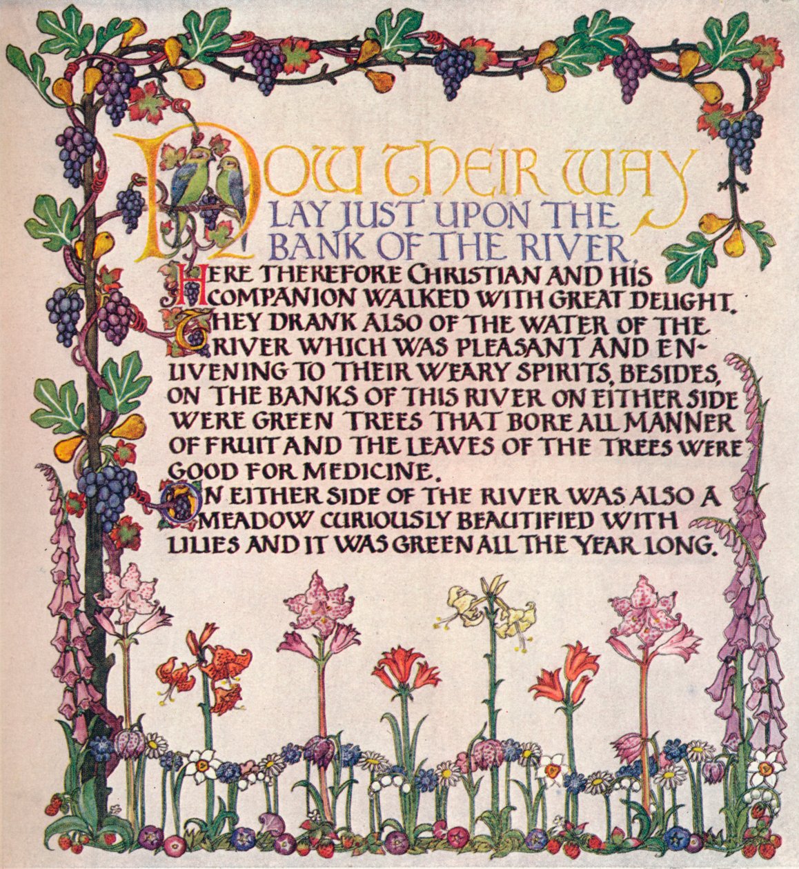 "Illuminated Text From The Pilgrim