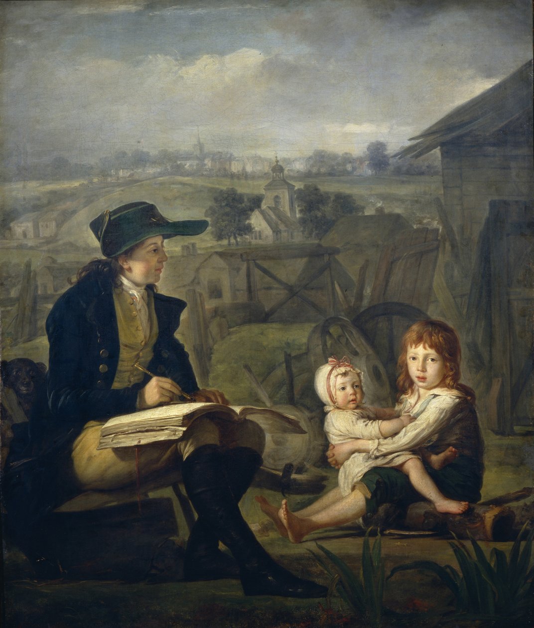 Werther piirtää lapsia, 1796 tekijältä Martin Ferdinand Quadal