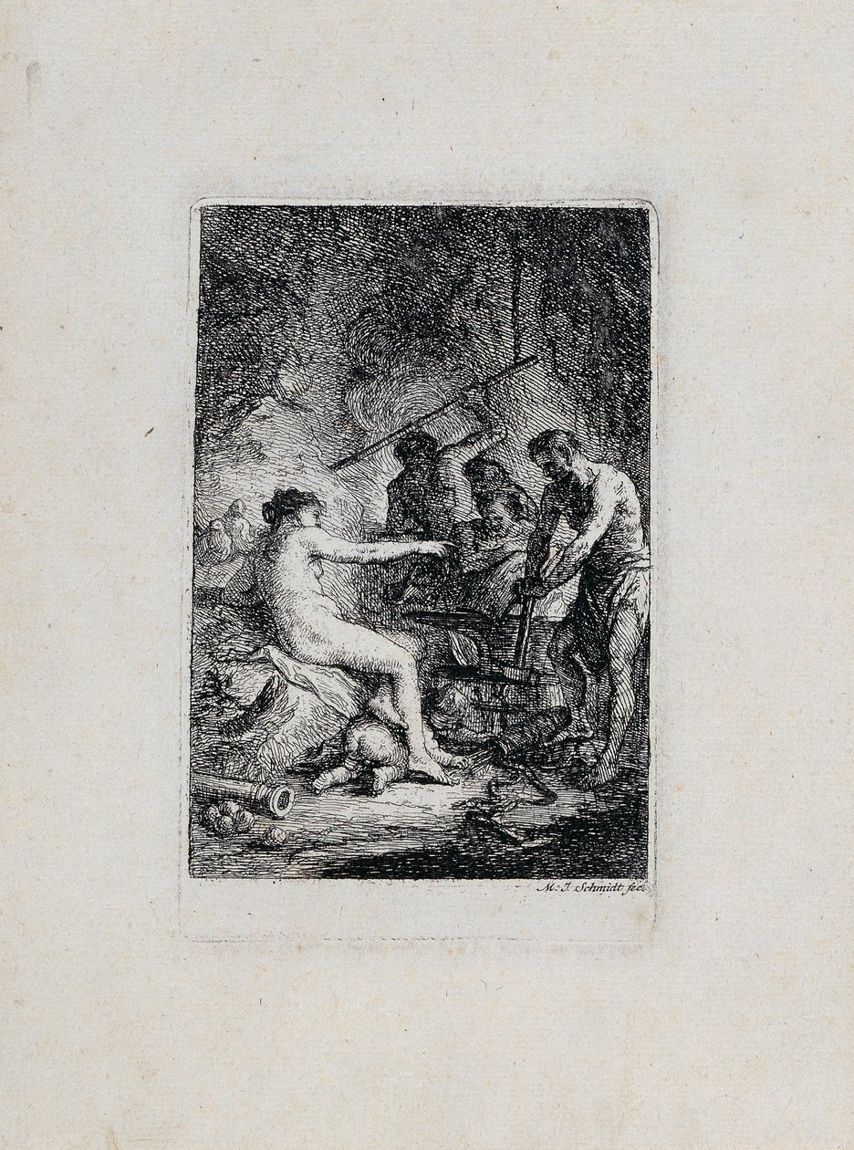 Venus Vulcanin pajassa tekijältä Martin Johann Schmidt