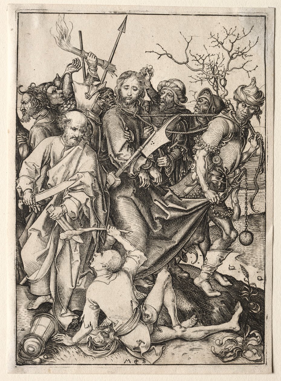 Kristus vangittiin. tekijältä Martin Schongauer
