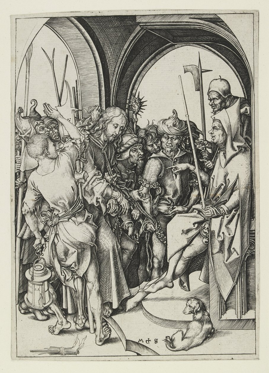 Kristus ennen Hannasta, 1400-luvun loppu tekijältä Martin Schongauer