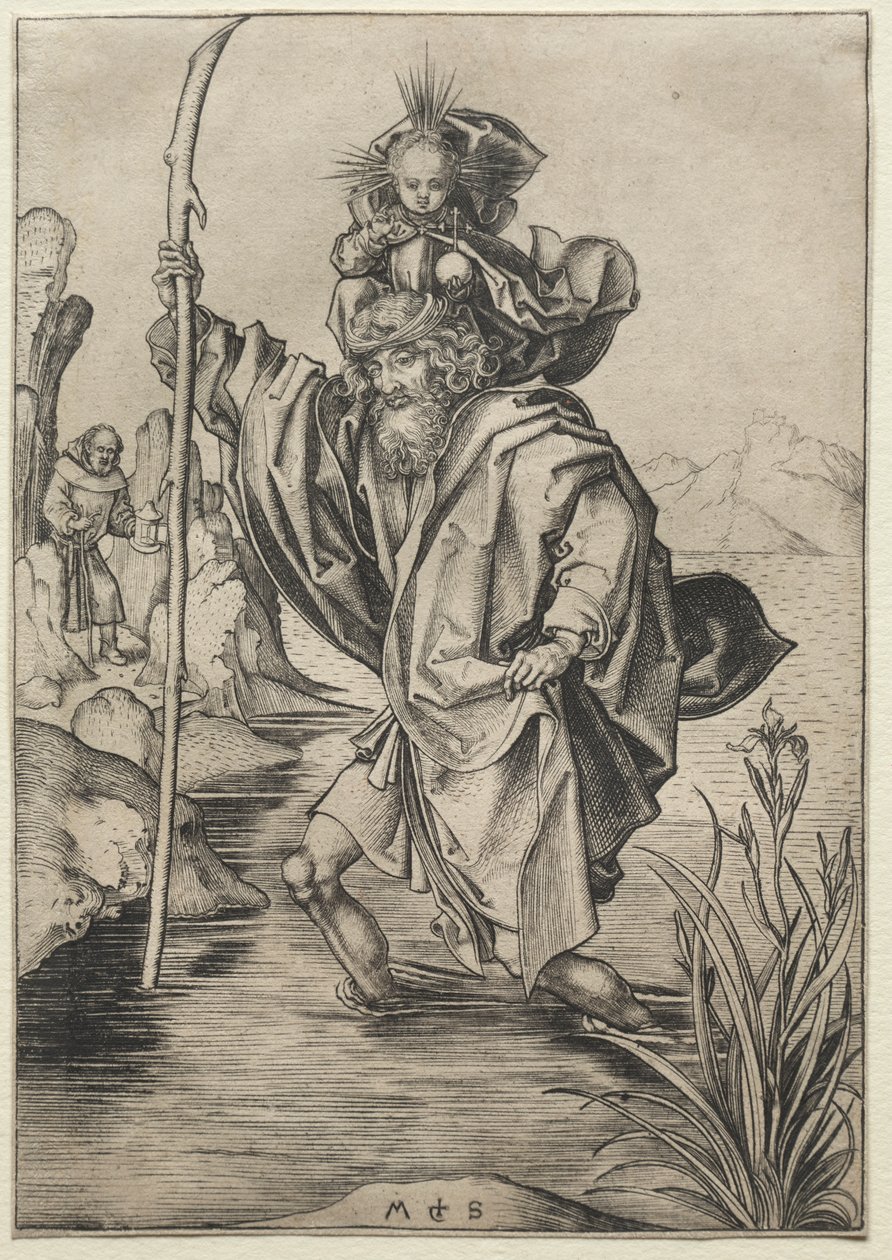 Pyhä Kristofer tekijältä Martin Schongauer