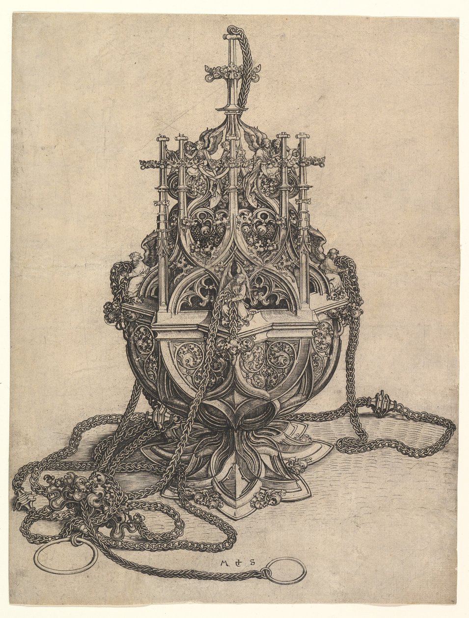 Censer, n. 1435-1491. tekijältä Martin Schongauer