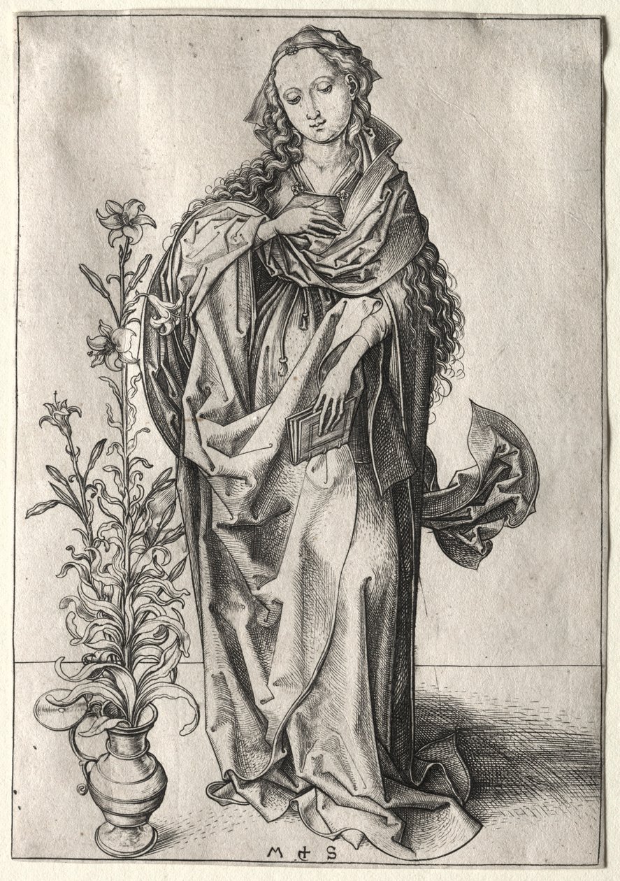 Ilmoituksen neitsyt. tekijältä Martin Schongauer