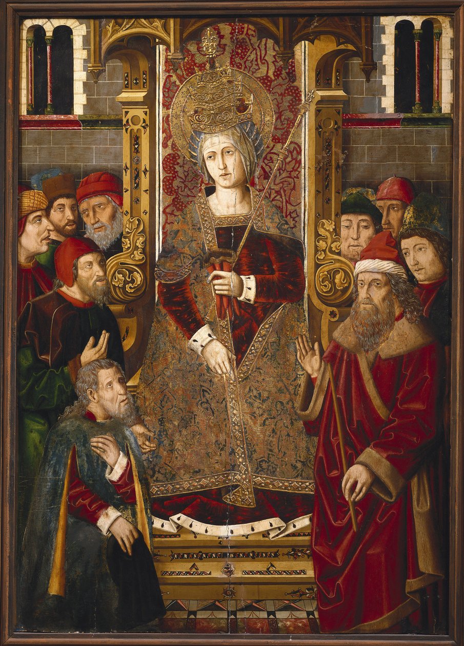 Pyhä Helena tekijältä Martin & Ximenez Miguel (fl.1466 1505) Bernat