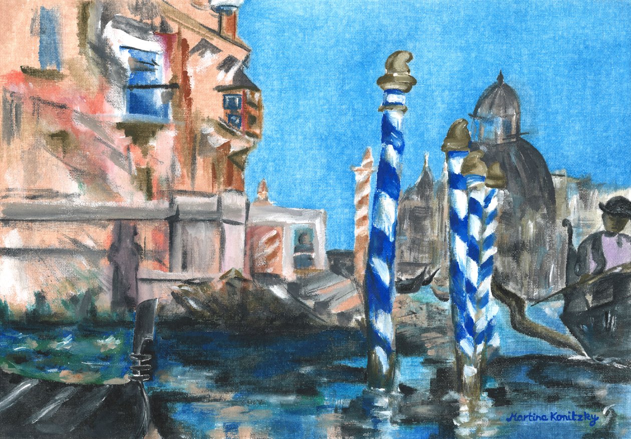 Canal Grande (Hommage an Edouard Manet) tekijältä Martina Konitzky