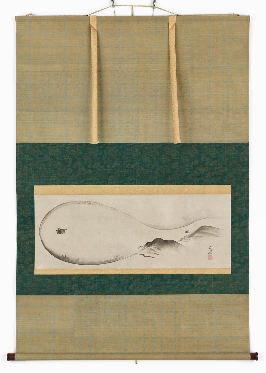 Maisema: Biwa-järvi, Edo-kausi, 1700-luku. tekijältä Maruyama Okyo