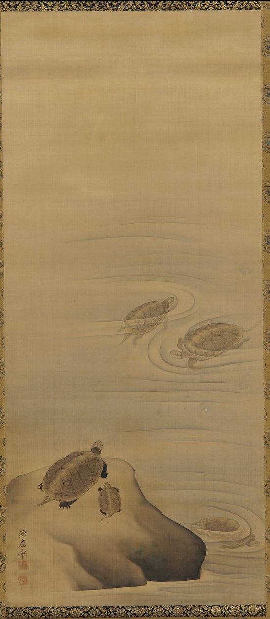Kilpikonnat, Edo-kausi, 1700-luku. tekijältä Maruyama Okyo