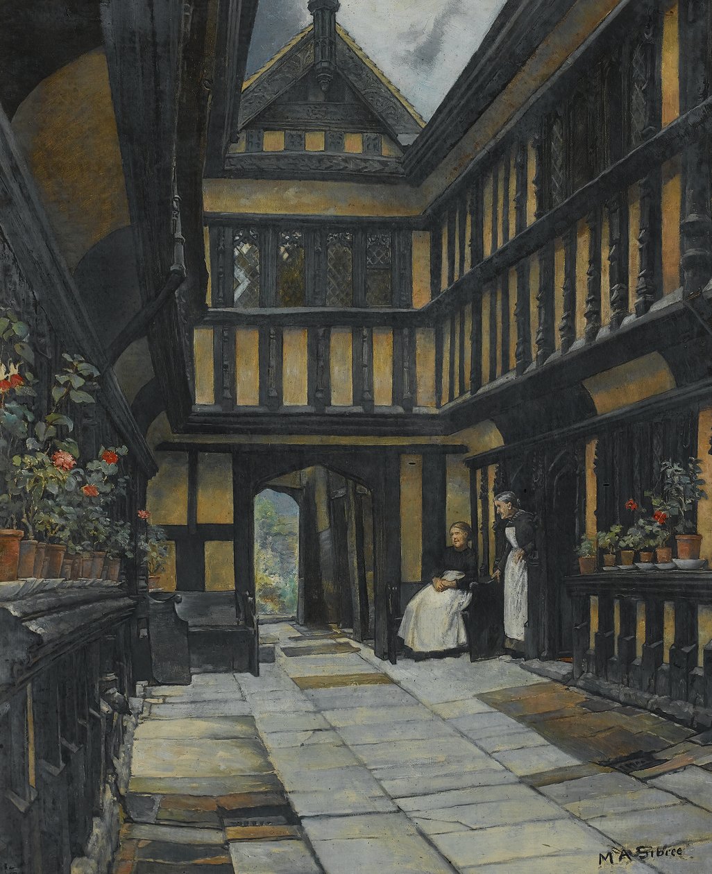 Fordsin sairaala, Coventry, 1800-luvun loppu - 1900-luvun alku tekijältä Mary Anne Sibree