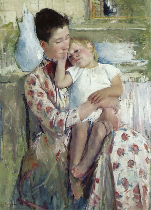 Äiti ja lapsi tekijältä Mary Cassatt