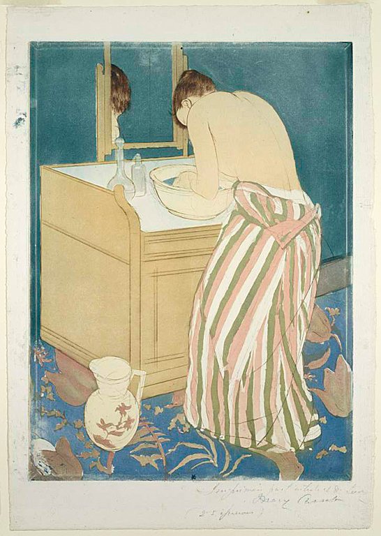 BathnFrancais: Femme a sailetten tekijältä Mary Cassatt