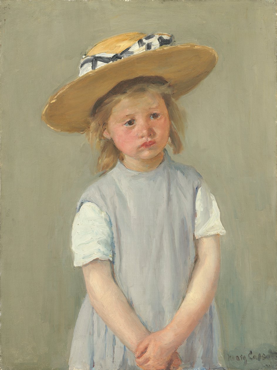 Lapsi olkihatussa tekijältä Mary Cassatt
