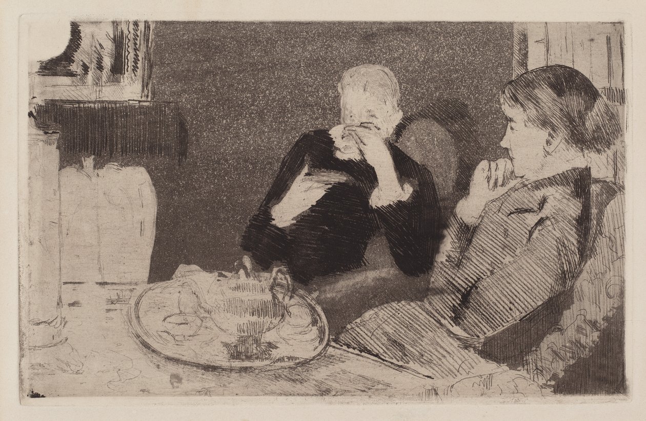 Lydia ja hänen äitinsä ? teellä tekijältä Mary Cassatt