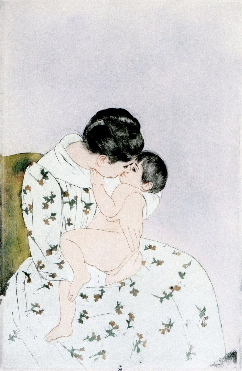 Äidit suudella tekijältä Mary Cassatt