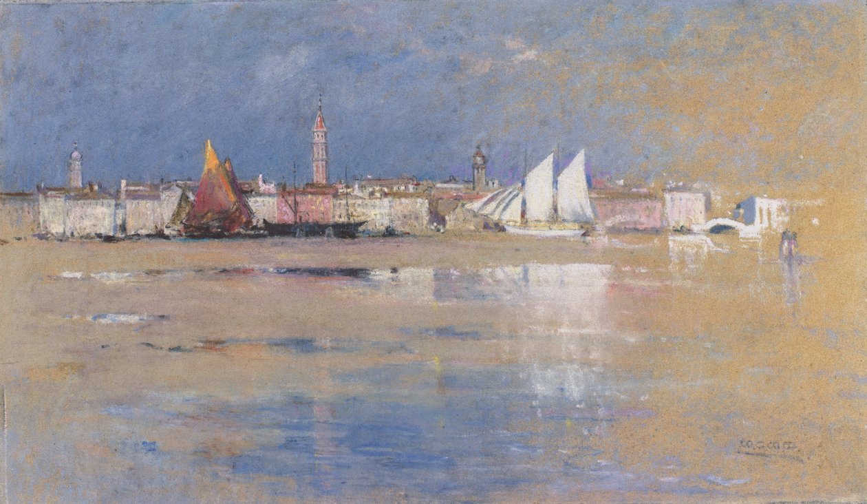 Venetsia, 1910 (pastelli paperille) tekijältä Mary Georgina Wade Wilson