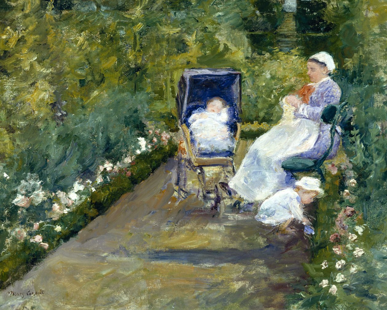 Lapset puutarhassa tekijältä Mary Cassatt