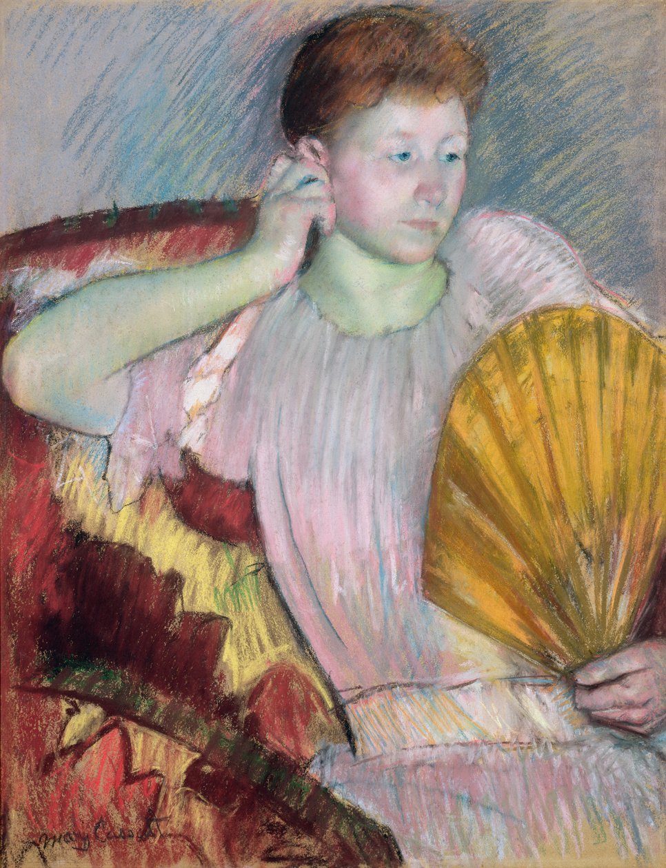 Mietiskely, 1891 (pastelli paperille) tekijältä Mary Cassatt