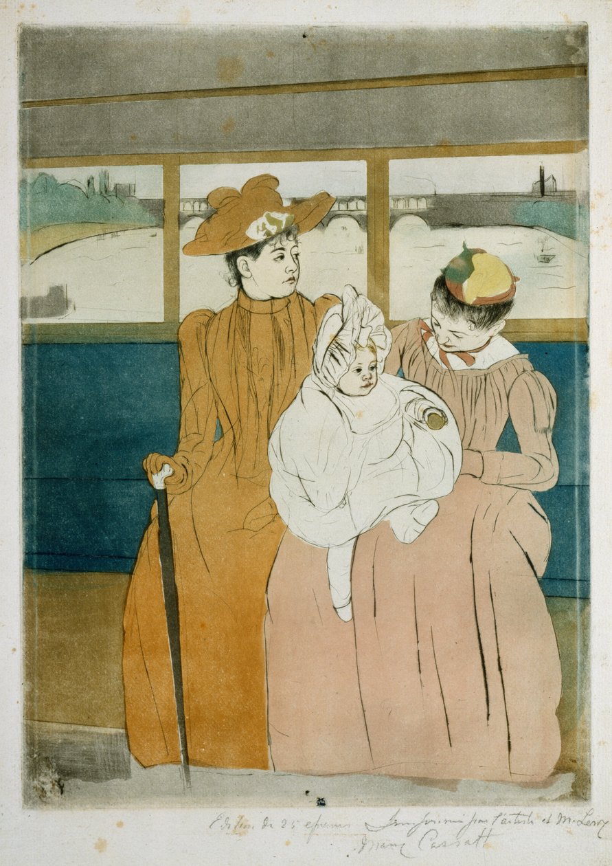 Omnibussissa tekijältä Mary Cassatt