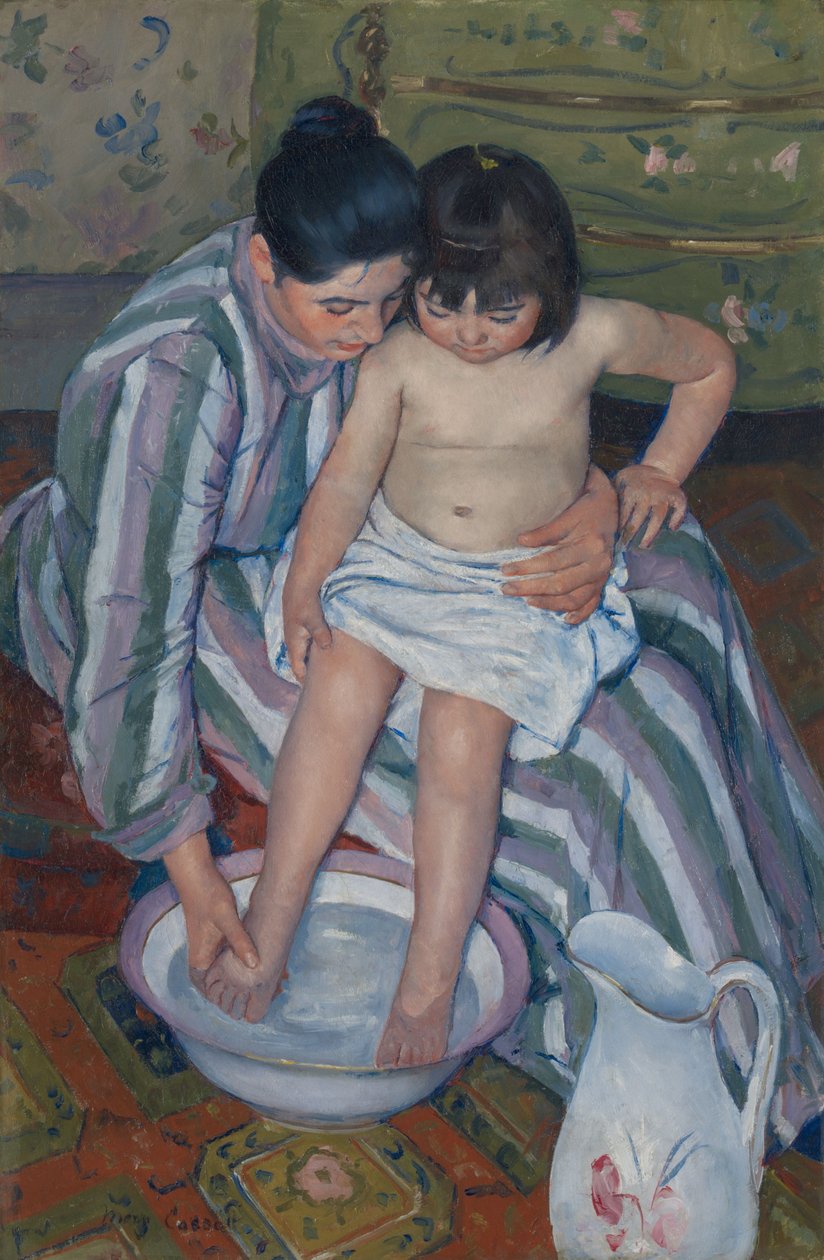 Lapsen kylpy tekijältä Mary Cassatt