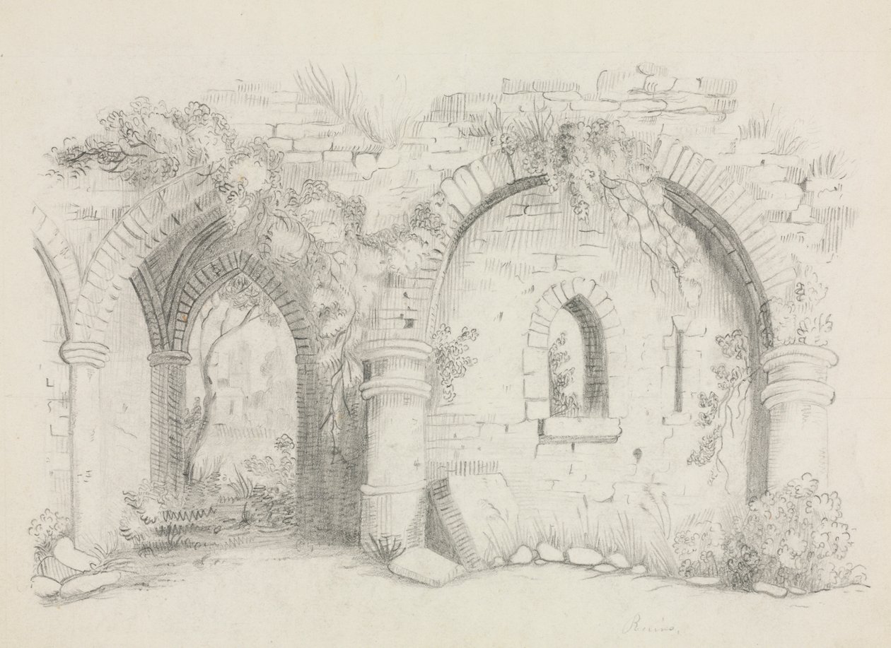 Rauniot, noin 1840. tekijältä Mary Altha Nims
