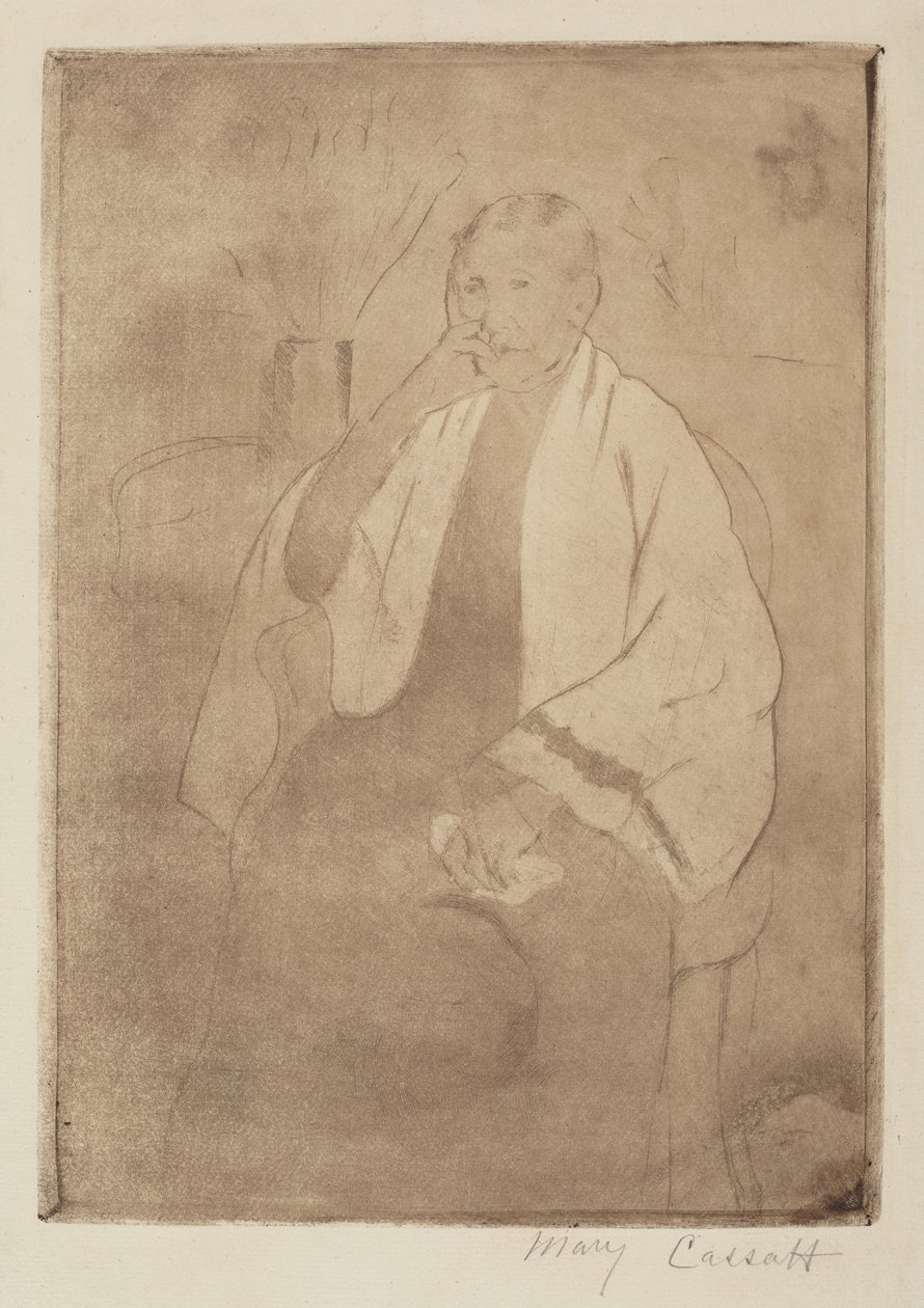 Muotokuva taiteilijan äidistä tekijältä Mary Cassatt