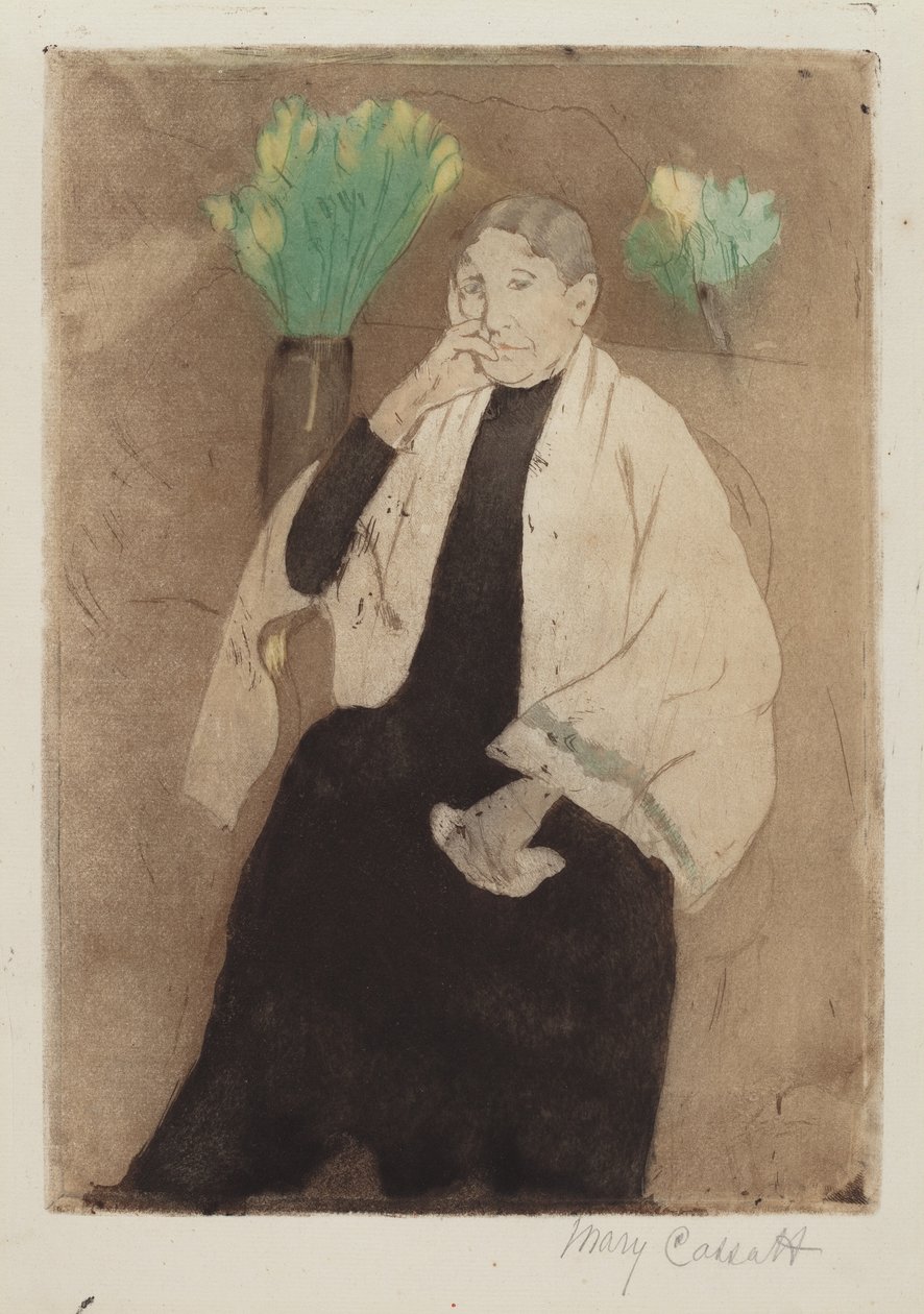 Muotokuva taiteilijan äidistä tekijältä Mary Cassatt