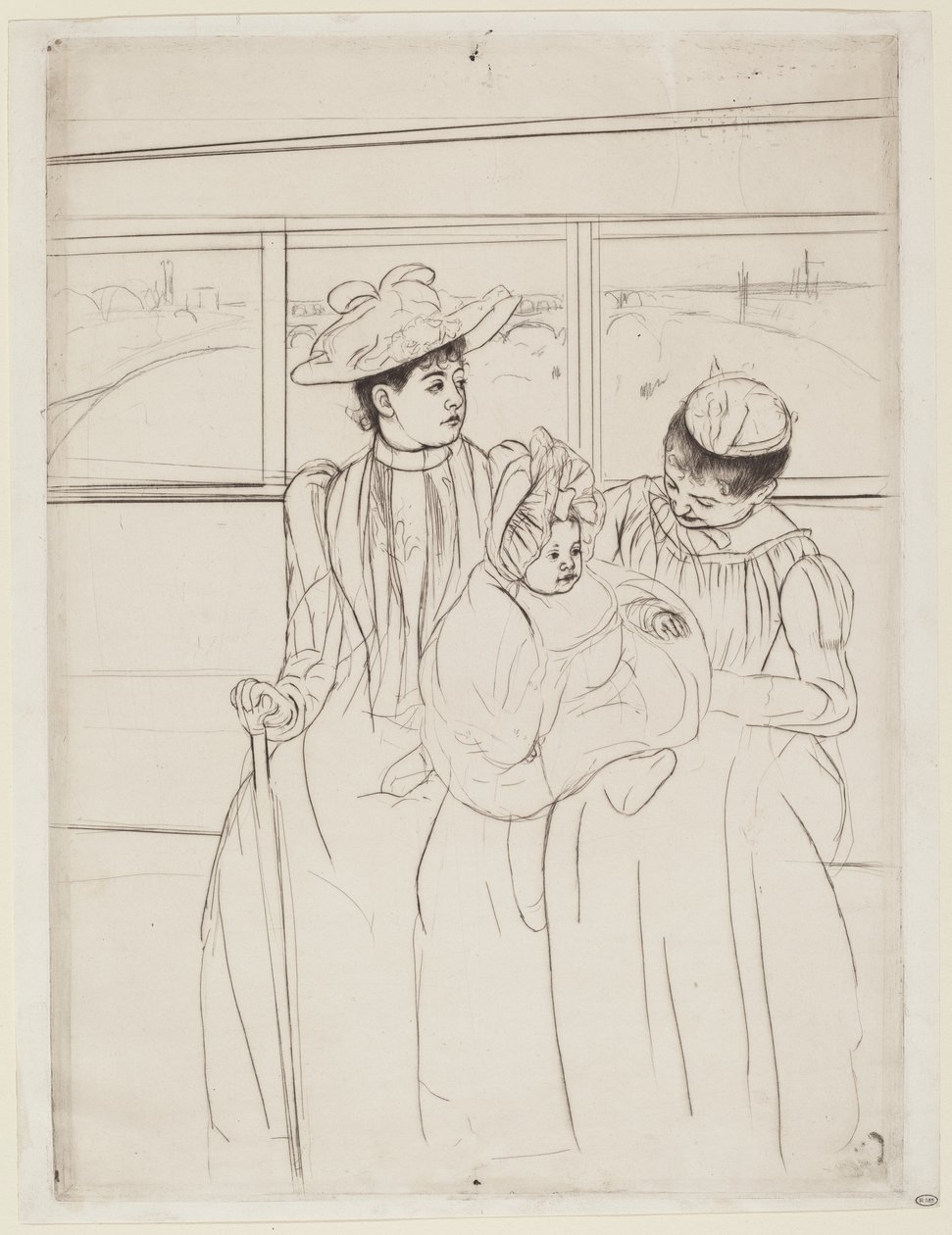 Omnibussissa tekijältä Mary Cassatt