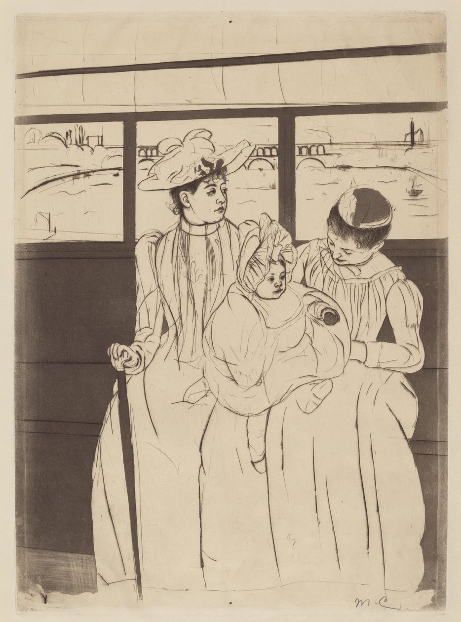 Omnibussissa tekijältä Mary Cassatt