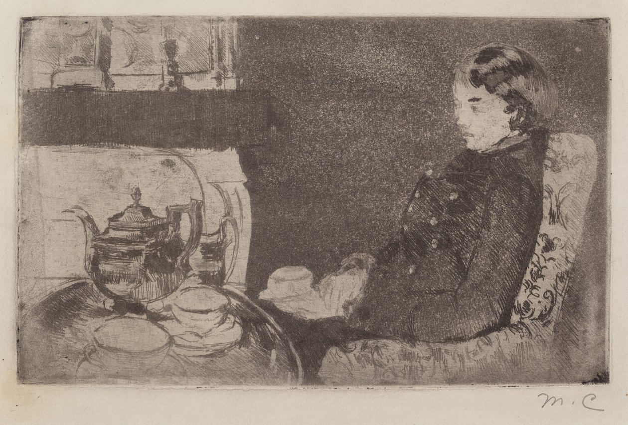 Lydia iltapäiväteessä tekijältä Mary Cassatt