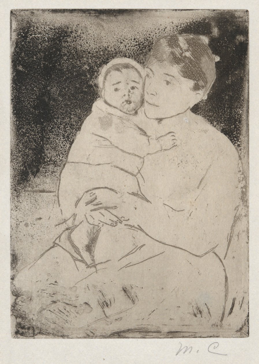 Sairaanhoitaja ja vauva Bill (nro 1) tekijältä Mary Cassatt
